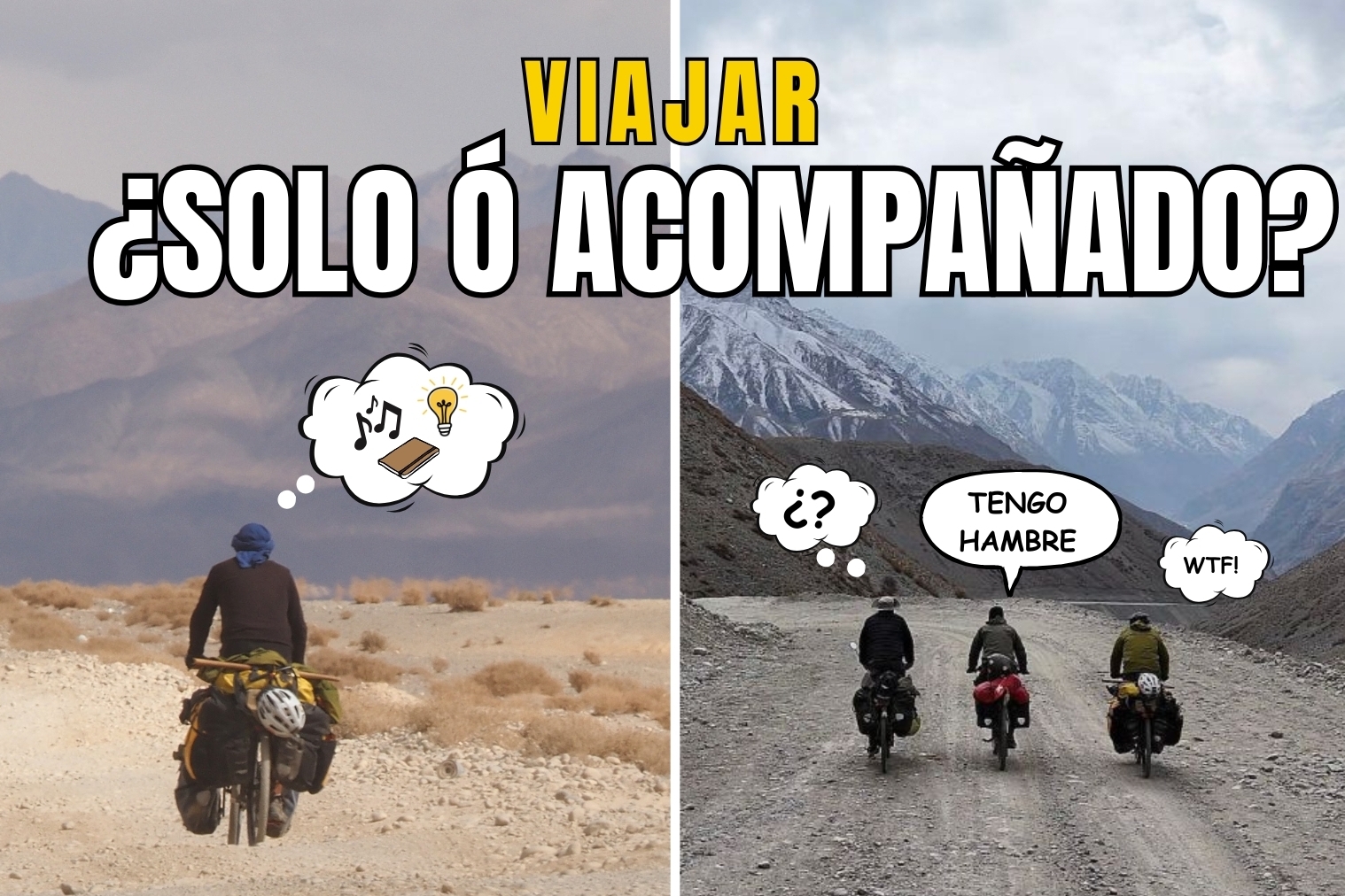 viajar solo o acompañado