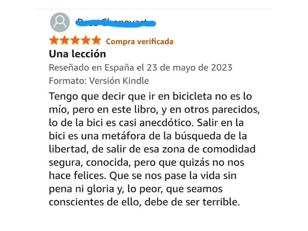 Testimonio del libro Testimonio del libro